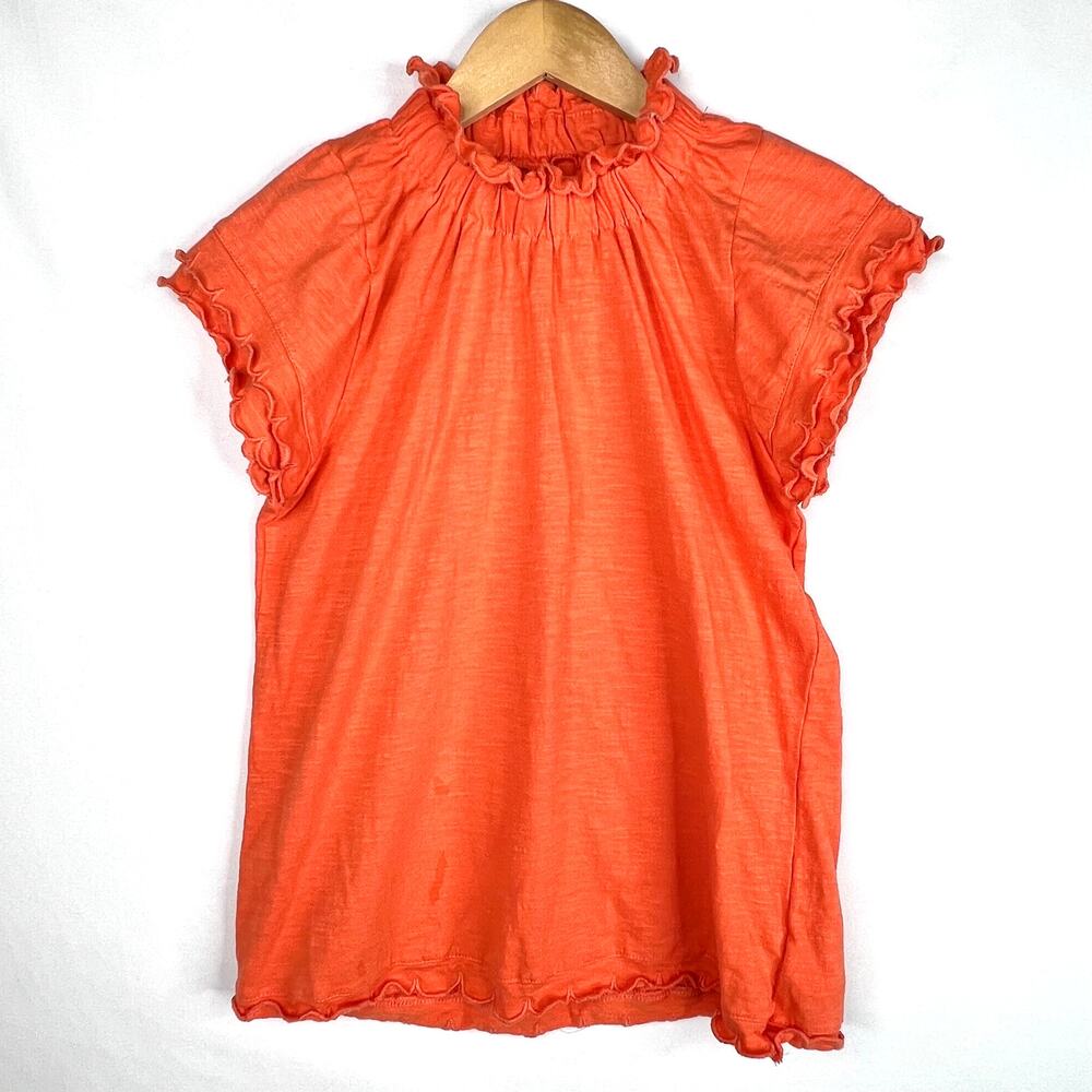 Cupio Ruffle Mock Neck Blouse XS